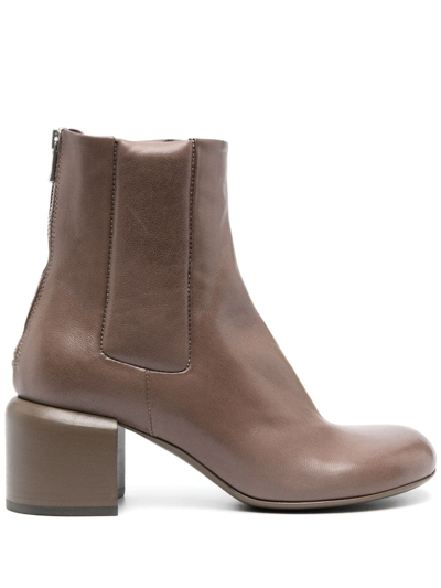 Officine Creative 70mm Ethel Leather Boots In Brown