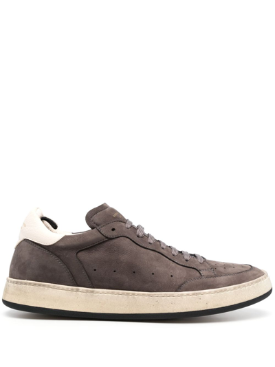 Officine Creative Low-top Leather Sneakers In Grey