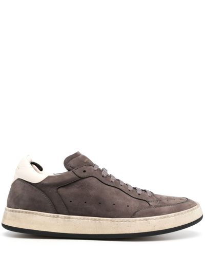 OFFICINE CREATIVE LOW-TOP LEATHER SNEAKERS 