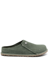 Birkenstock Zermatt Premium Suede Slippers In Green