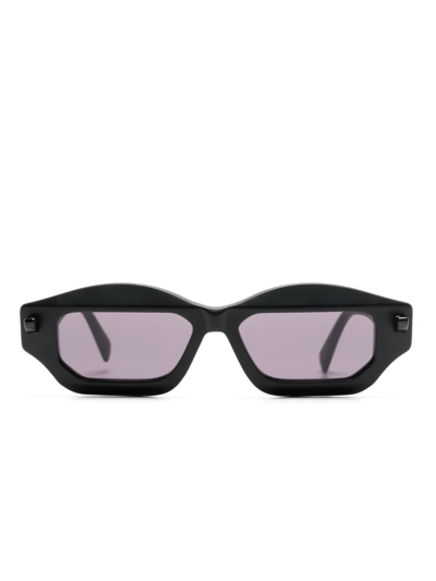 Kuboraum Geometric-frame Tinted-lenses Sunglasses In Black
