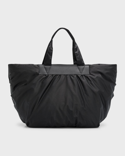 Veecollective Caba Water-resistant Nylon Weekender Bag In Black
