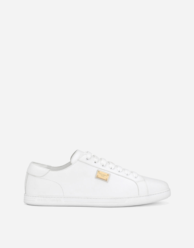 DOLCE & GABBANA SAINT TROPEZ CALFSKIN SNEAKERS