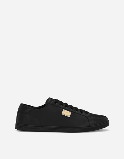 DOLCE & GABBANA SAINT TROPEZ CALFSKIN SNEAKERS