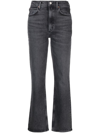 Agolde + Net Sustain Stovepipe High-rise Straight-leg Organic Jeans In Black