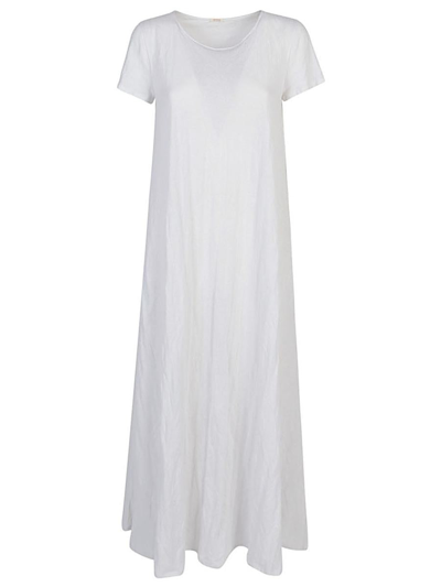 Apuntob Jersey Long Dress In White