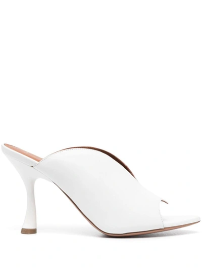 Malone Souliers 90mm Henri Leather Shoes In White