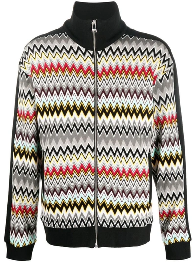 Missoni Sport Round Neck Sweatshirt Clothing In Sm8ak Multicolor Grey