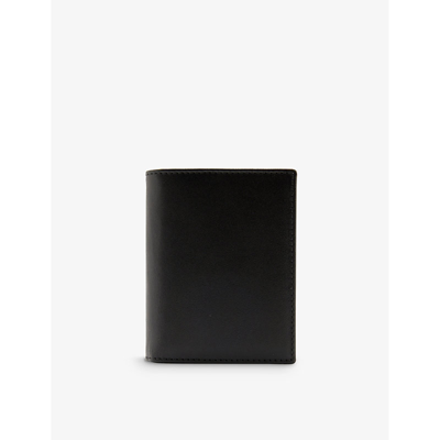 Comme Des Garçons Comme Des Garcons Mens Black Classic Note-slot Leather Bifold Wallet
