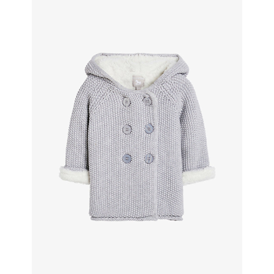 The Little Tailor Babies'  Grey Pixie Hooded Cotton Jacket 0-24 Months