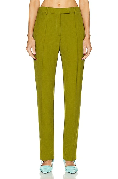 Acne Studios Mid-rise Tailored Trousers In Seaweed Green