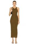 Khaite Maxikleid Jaime Aus Kaschmir In Avocado