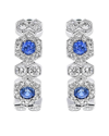Diana M. Fine Jewelry 14k 0.76 Ct. Tw. Diamond & Sapphire Earrings