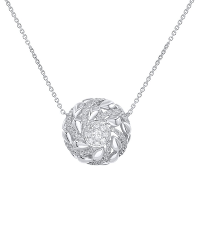 Diana M. Fine Jewelry 14k White Gold 0.37 Ct. Tw. Diamond Necklace