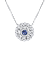 Diana M. Fine Jewelry 14k 0.38 Ct. Tw. Diamond & Sapphire Necklace