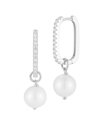 Sphera Milano Cultured Freshwater Pearl Hoop Earrings