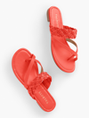 Talbots Gia Braided Sandals - Hot Coral - 10m