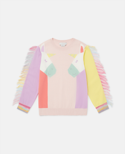 Stella Mccartney Rainbow Unicorn Sweatshirt In Multicolour