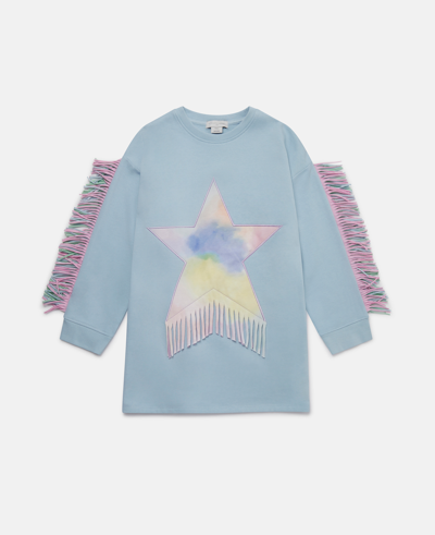 Stella Mccartney Fringed Star Sweatshirt In Multicolour