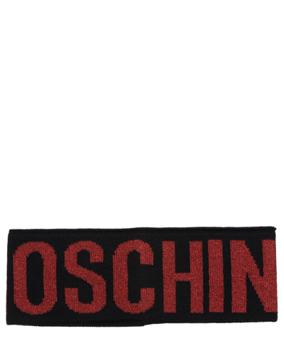 Moschino Wool Headband In Black
