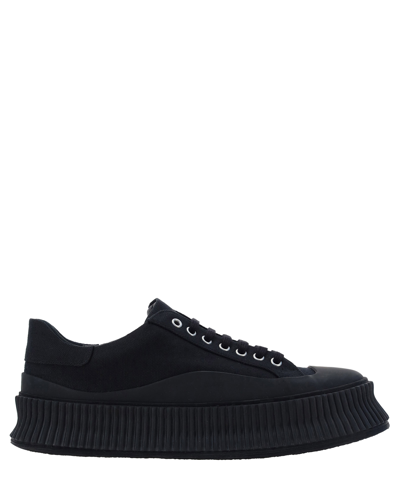 Jil Sander Black Platform Trainers