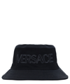 Versace Other Hat Cotton Drill + Stitching + Stitched +medusa In Black
