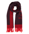 MOSCHINO DOUBLE QUESTION MARK WOOL SCARF,30672M2327013