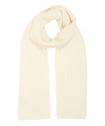 Moschino Wool Wool Scarf In White