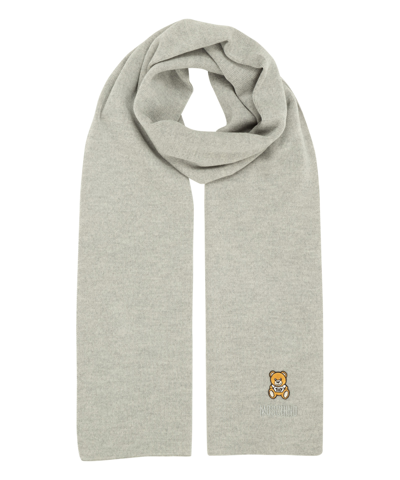 Moschino Wool Wool Scarf In Grey