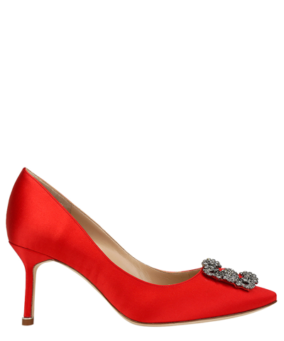 Manolo Blahnik Hangisi Pumps In Red