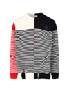 Charles Jeffrey Loverboy Mega Shred Distressed Wool-blend Jumper In Multi