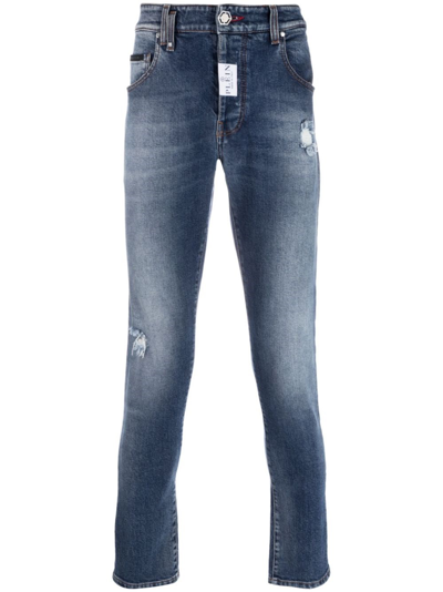 Philipp Plein Jeans Skinny In Blue