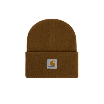 Carhartt Ribbed Knit Beanie In Brown
