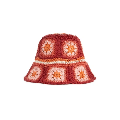 Saison 1865 Straw Bucket Hat In Multi