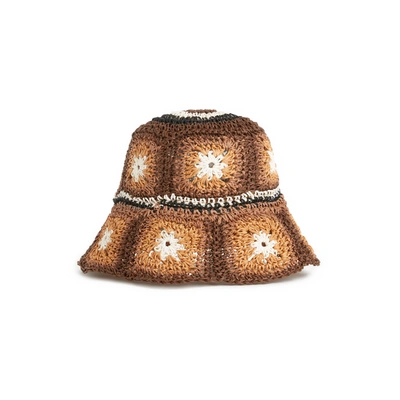 Saison 1865 Straw Bucket Hat In Brown