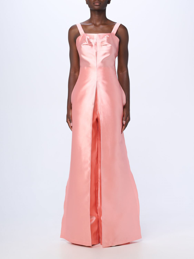 Andrea Iyamah Vasi Taffeta Maxi Top In Pink