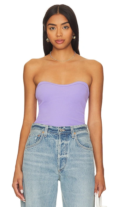 La Made Del Rey Tube Top In Lavender