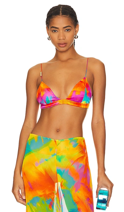 Ser.o.ya Doral Bralette In Abstract Palm
