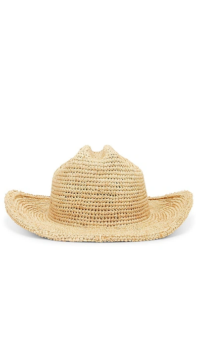 Lack Of Color Raffia Cowboy Hat In Neutral