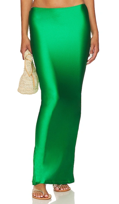 Melissa Simone Maxi Skirt In Green