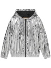 Gucci Viscose Blend Bomber Jacket In Silber