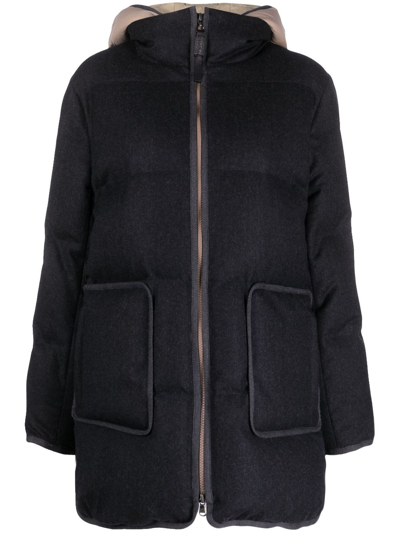 BRUNELLO CUCINELLI QUILTED HOODED WOOL JACKET