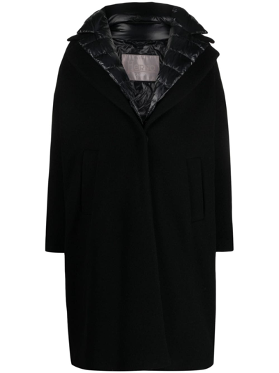 Herno Reversible Quilted Coat In Black