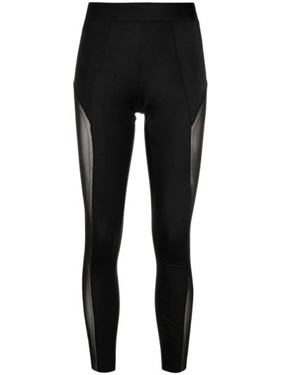 Alchemy High-waisted Panelled Leggings In Black