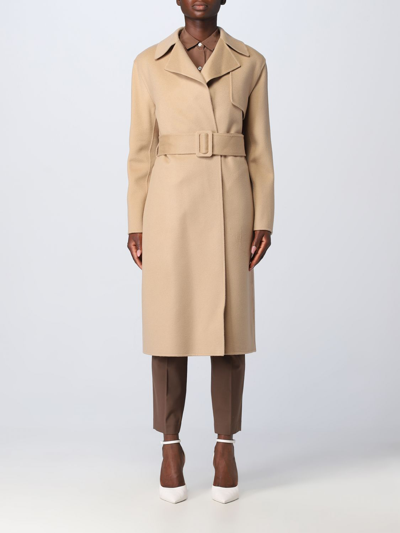 Theory Coat  Woman Color Camel