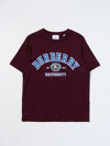 BURBERRY T恤 BURBERRY KIDS 儿童 颜色 酒红,389164050