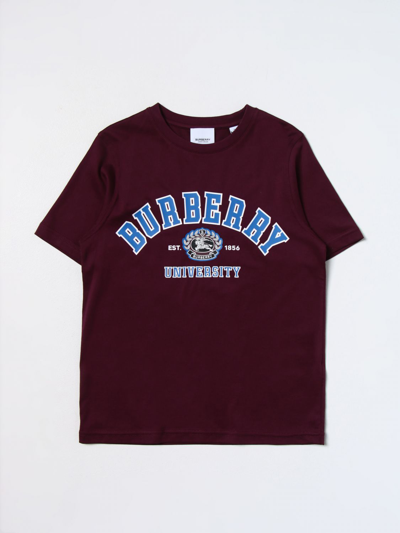 Burberry T-shirt  Kids Kinder Farbe Burgunderrot In Burgundy