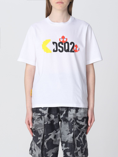 Dsquared2 T-shirt  Woman Color White In White