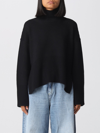 Dondup Sweater  Woman Color Black In Black