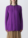 Fabiana Filippi Relaxed Fit Long-sleeved Blouse In Purple